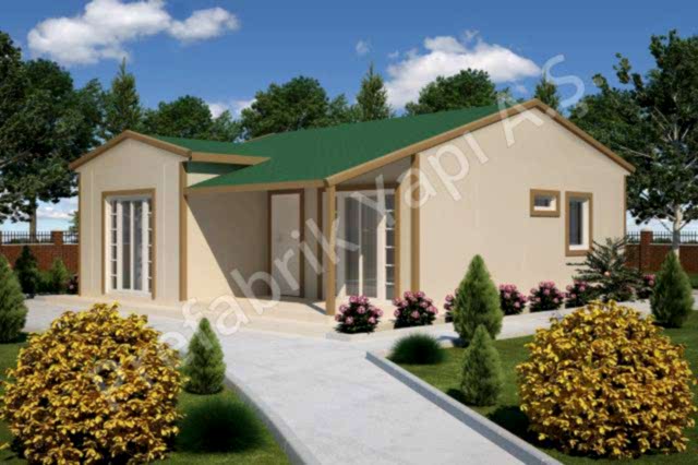 Bergama 69 m2 Prefabrik Ev