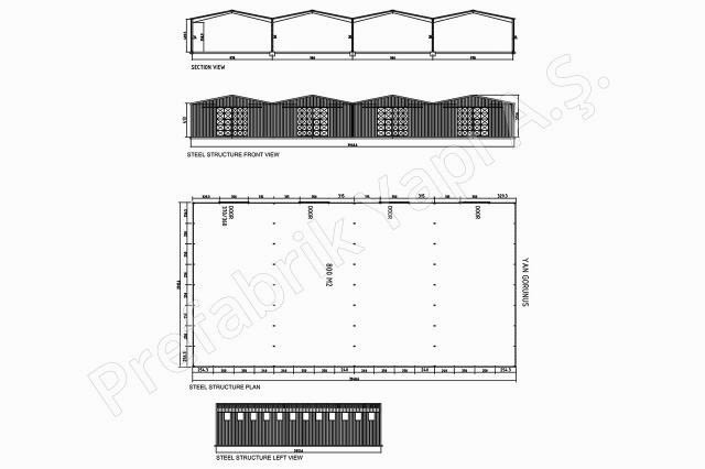 Çelik Yapı 800 m2