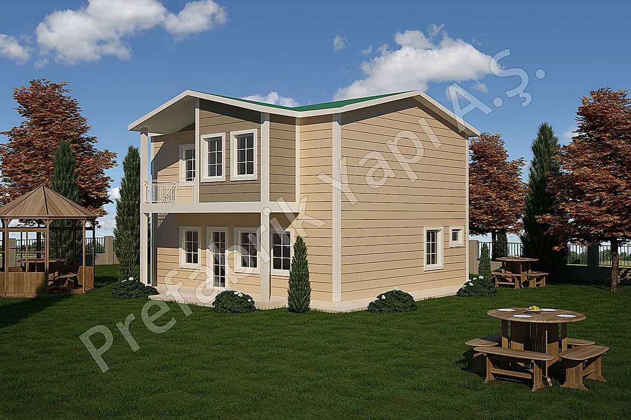 Karagöl 124 m2 1 Prefabrik Ev