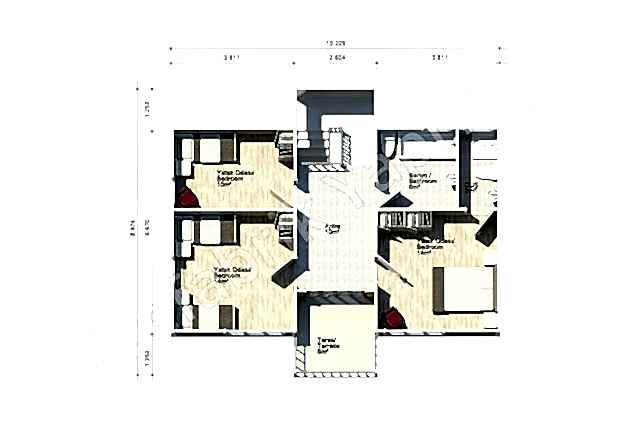 Prefabrik Ev 1. Kat Plan