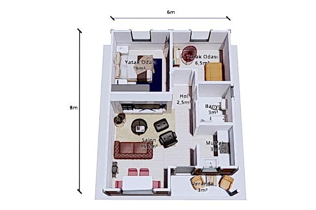 Paket Ev 48 m2